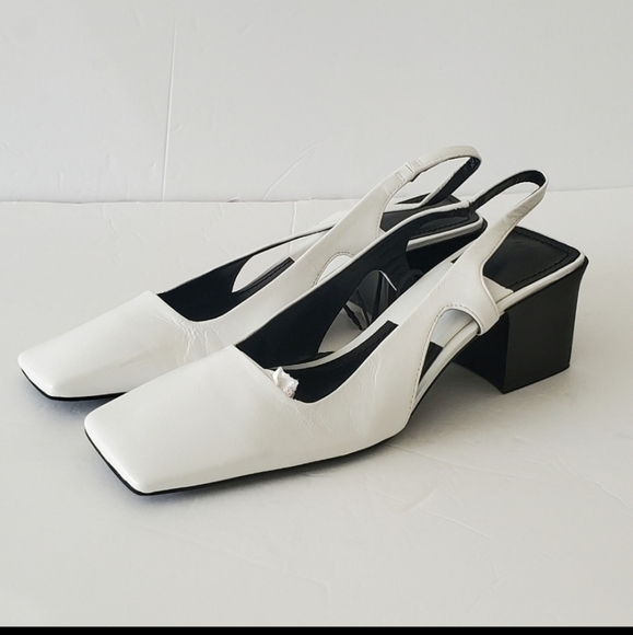 Zara Shoes - Zara Leather slingback heels US 8